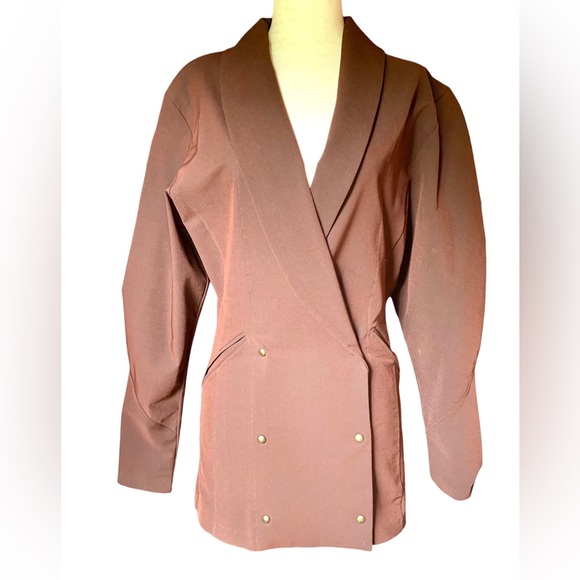 ❌SOLD❌NULLE PART D’AILLEURS BAUDURET PARIS ELASTIC JACKET SKIRT VINTAGE 1980s - Picture 3 of 9